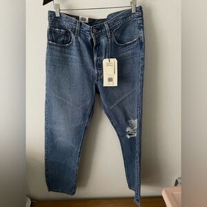 Levi's High Rise Straight Fit Light Blue Jeans